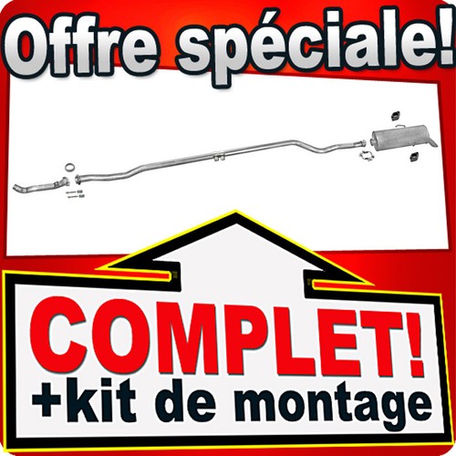 Ligne pot échappement - ligne, pour