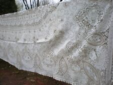 nappe vintage en dentelle des années 1970 dimentions243X140cm