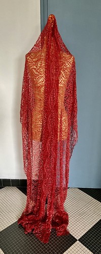 Ancien long coupon dentelle - ancien,