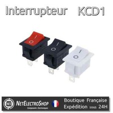 Interrupteur à Bascule KCD1 15x21mm - Rocker Switch SPST 2pin ON/OFF