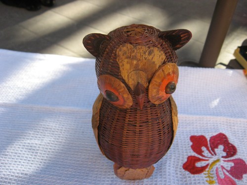 Chouette hibou osier - chouette, ou