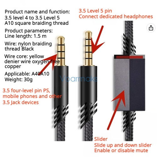 Audio cable for logitech - audio,