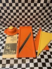Vintage WA Borner Orange Mandoline Kitchen MIRACLE SLICER Grater Instructions