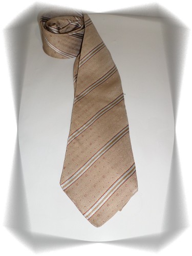 Cravate fantaisie beige - ,