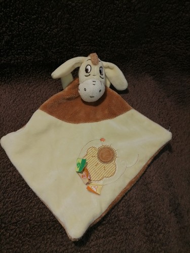 Doudou bourriquet marron beige - bourriquet,