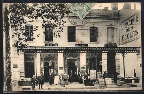Cpa montluçon librairie des - cpa,