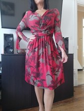 Robe chic rouge marron Zara