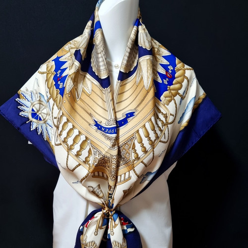 Rare vintage foulard soie - rare, en