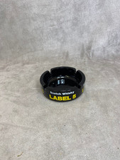 Glass Ashtray, Label 5 Scotch Whisky, Made in France, Vintage 1980