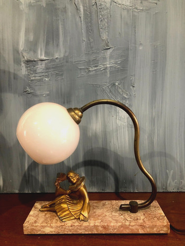 Lampe poser régule doré - a, en