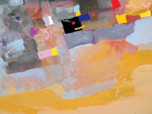 Tableau contemporain abstrait - contemporain,