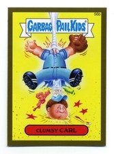2015 Garbage Pail Kids Series One Gold #56b Clumsy Carl PR85