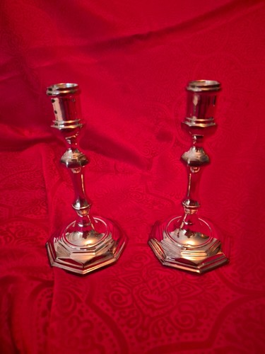 Paire bougeoirs metal - paire,