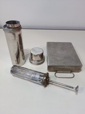 Lot Matériel Médical Chirurgie Etui Seringue Verre Boite scalpels