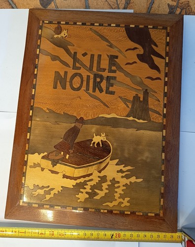 Panneau bois marqueterie - panneau,