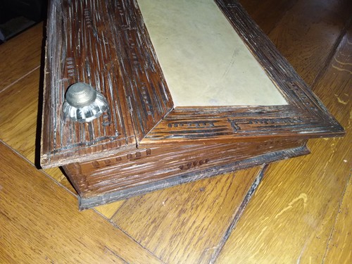 Ancien ecritoire bois avec - ancien,
