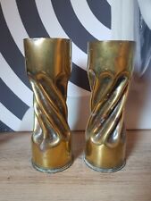 2 DOUILLES OBUS Sculptées ART