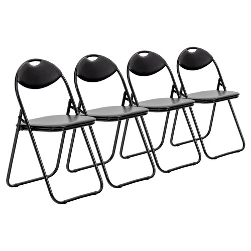 Rembourré chaises pliantes - 4x,