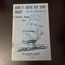 Guidon Games Miniature Rules Don't Give Up the Ship 1972 TSR D&D RPG