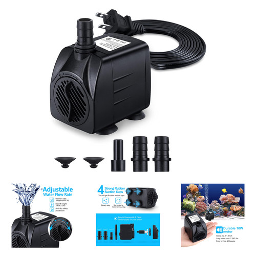 Fountain pump 160gph 10w - pump,