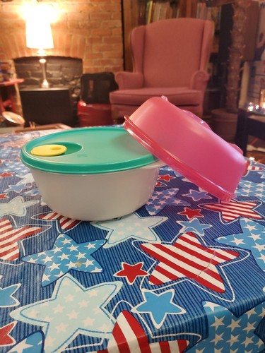 Vtg tupperware crystal - vtg, wave