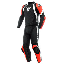 DAINESE AVRO 4 - COMBINAISON MOTO EN CUIR DIVISIBLE POUR HOMME NOIR ROUGE