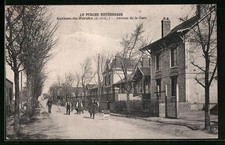 Old postcard Authon-du-Perche, Avenue de la Gare 1927 