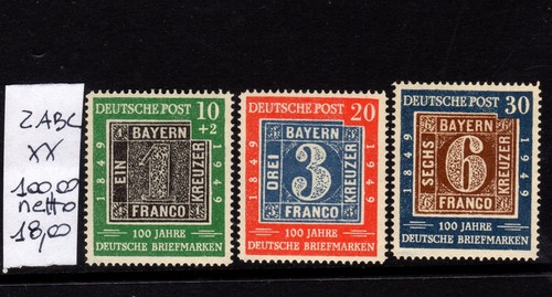 Allemagne 1949 centenaire - allemagne,