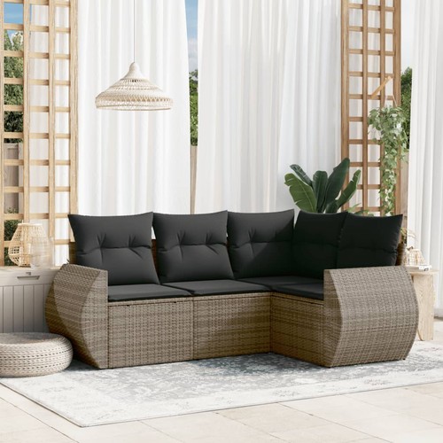 Salon jardin avec coussins - avec,