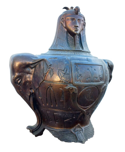 Brûle parfum bronze - , aux