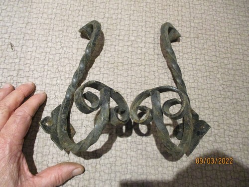 Paire portes manteaux fer - portes,
