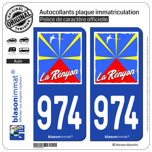 Stickers autocollant plaque - 2,