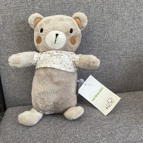 Doudou peluche ours gris - peluche, beige