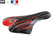 Selle Velo Enfant 20/24 pouces L 250 x l 140mm Couleur Noir / Rouge (Grappa)