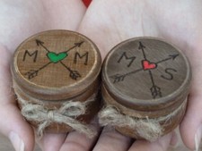 Boîte Alliance Gravé. Deux Boîtes à Oreiller. Porte Alliance. Boîte à Bague.