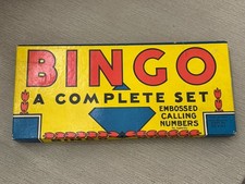 Very Rare Milton-Bradley BINGO A Complete Set 4127 From 1936 With Paper Markers