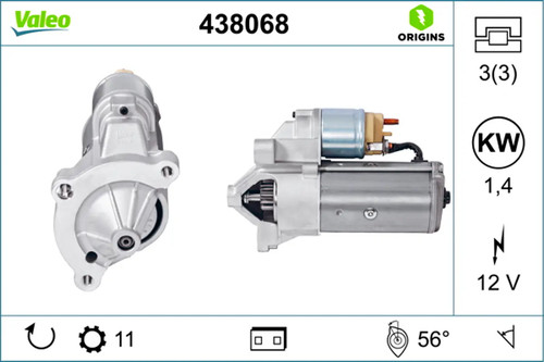 Démarreur valeo 438068 - valeo,