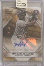 2020 Topps Industry Conference Encased Auto RC Yordan Alvarez 5/5 Rookie Astros