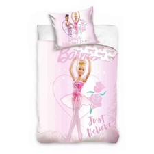 Parure lit Housse de couette réversible BARBIE 140 × 200 cm 100% coton