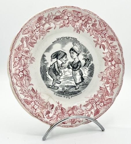 Assiette parlante creil - assiette,
