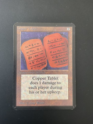 Copper tablet mtg alpha near - alpha,