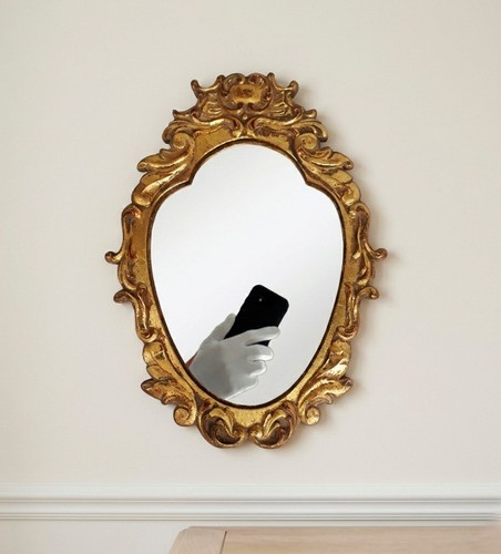 Miroir vintage ovale - , style