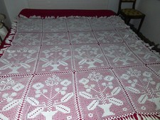 DESSUS TABLE OU EDREDON ANCIEN