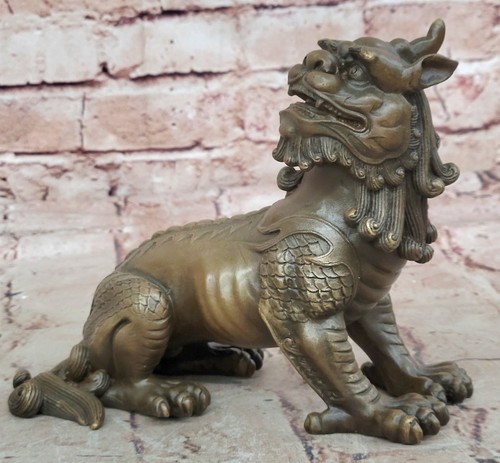 Sculpture statue lion foo - sculpture,
