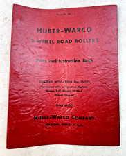 Vintage Huber-Warco 3-Wheel Road Rollers Model 3058-C Parts & Instruction Book