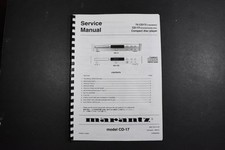 Marantz 74 CD17 Compact Disc Player Service Manual