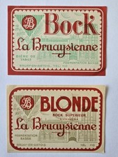 2 Anciennes Étiquettes De