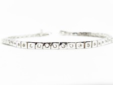 925 Argent Sterling Bracelet Pierre Taille 2 MM Rond Semi Montage Réglage Femme