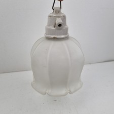 Tulipe, Lustre, lampe, Opaline