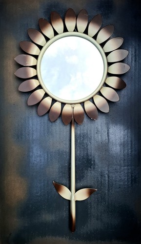 Miroir fleur soleil - miroir,
